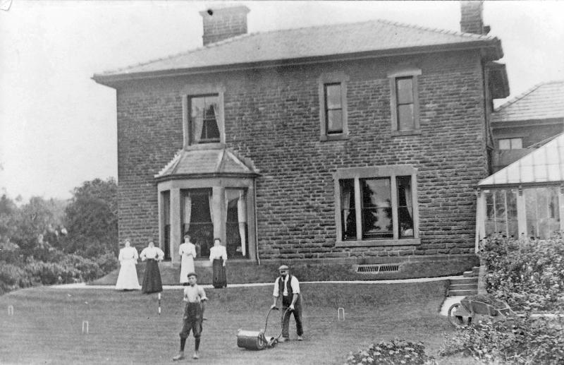 Brooklands House.jpg - Brooklands House around 1910  W. Bowrin the Gardener.